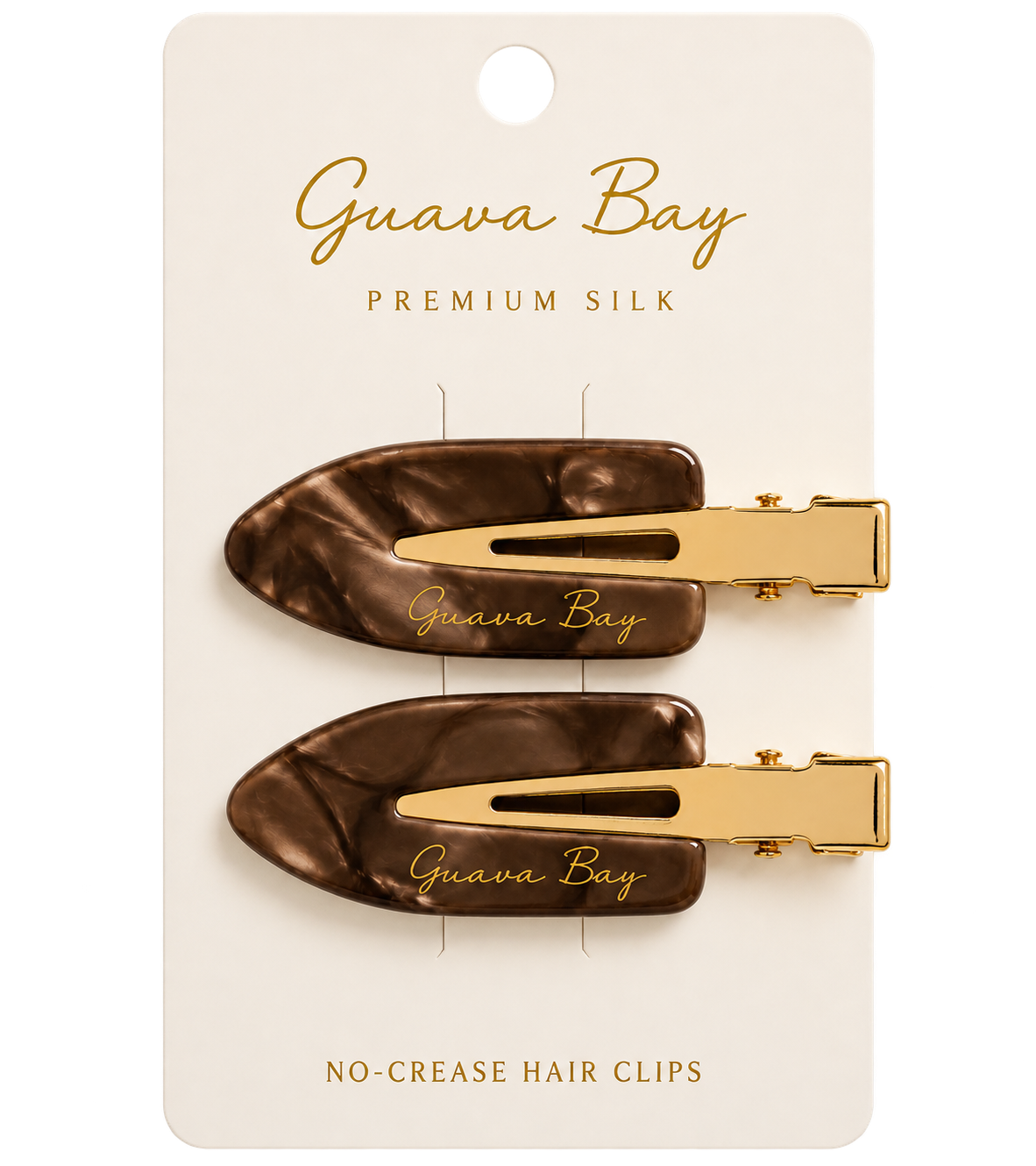 No-Crease Hair Clips -Espresso