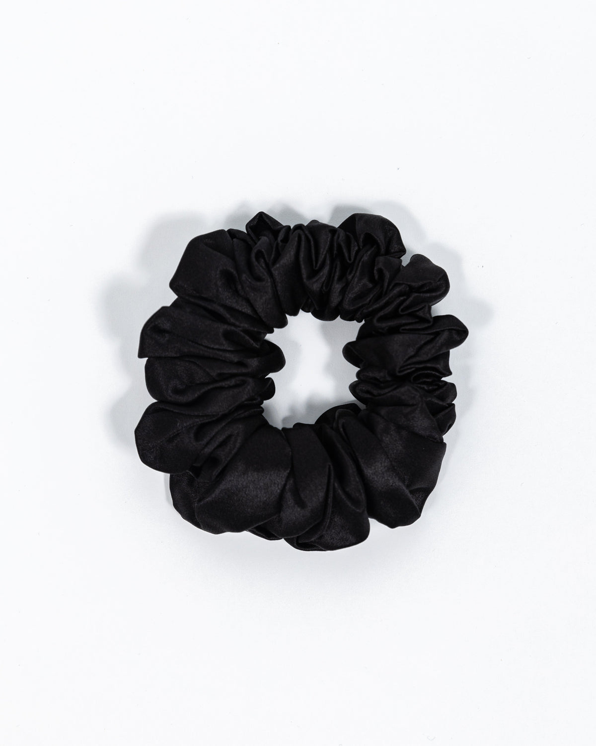 Scrunchy 100% Mulberry Silk - Midnight Black