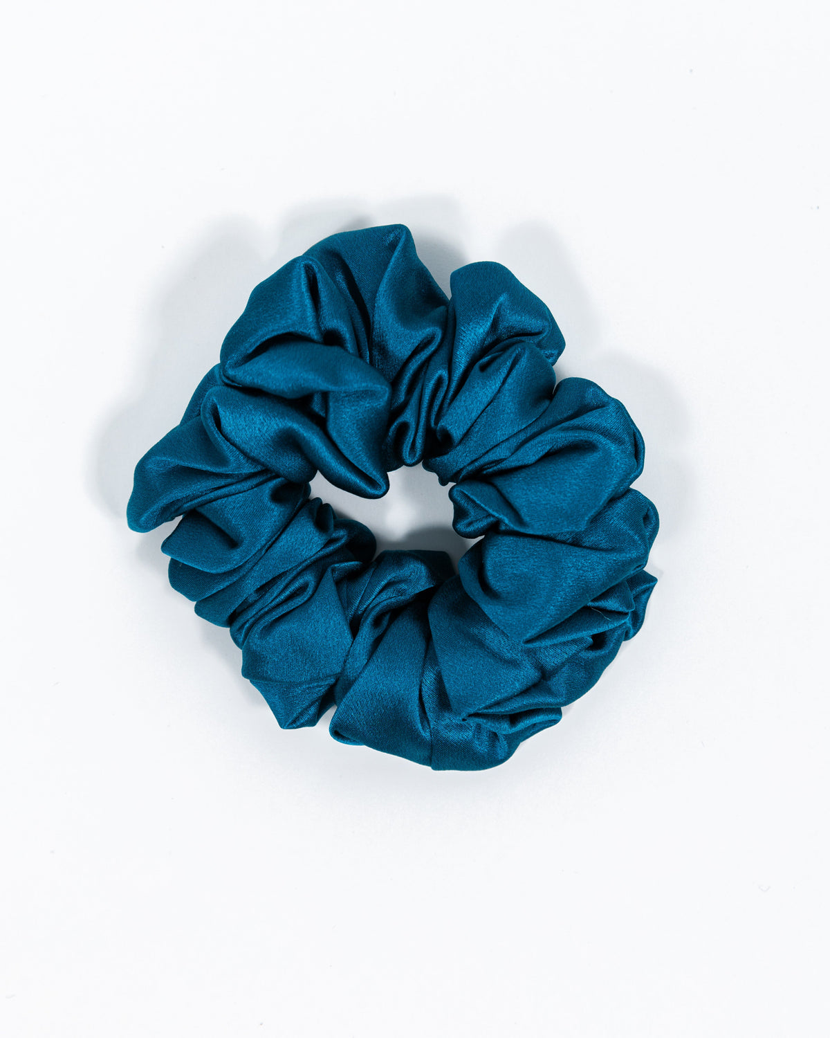 Scrunchy 100% Mulberry Silk - Tibetan Blue