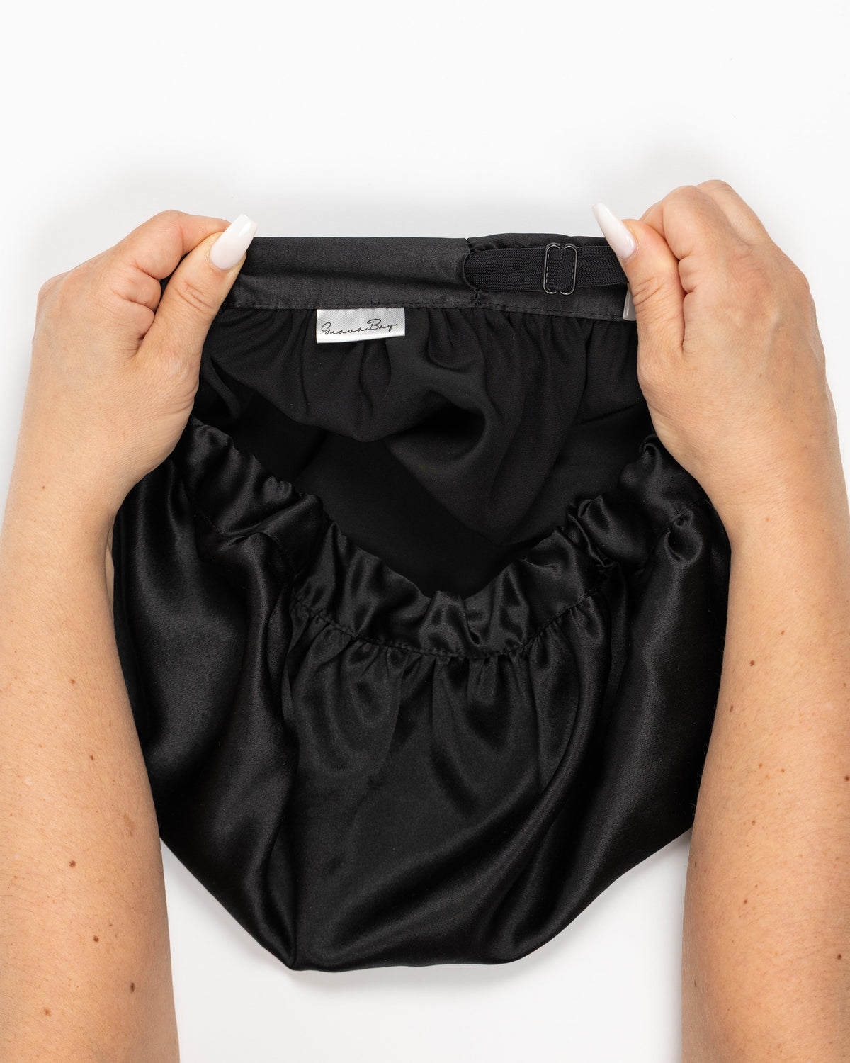 Bonnet 100% Mulberry Silk - Midnight Black