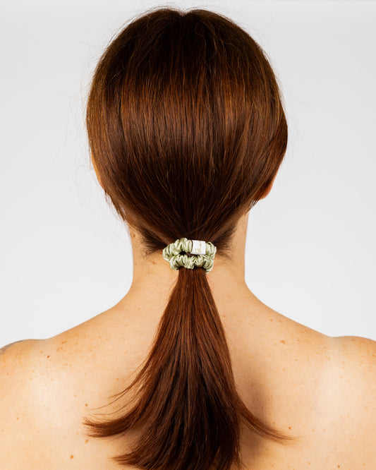 Skinny 100% Mulberry Silk - Sage Green