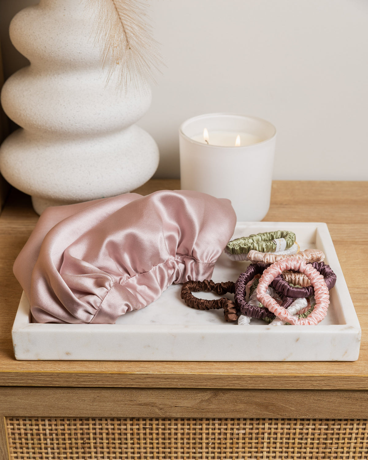 Skinny 100% Mulberry Silk - Bubble Gum Pink