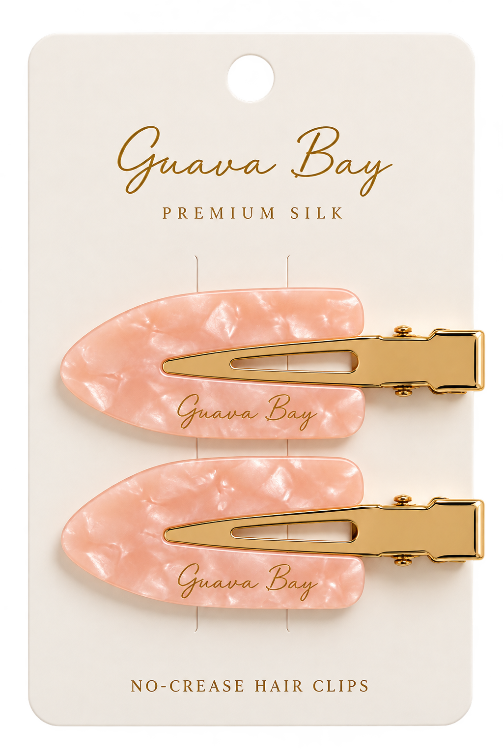 No-Crease Hair Clips - Blush