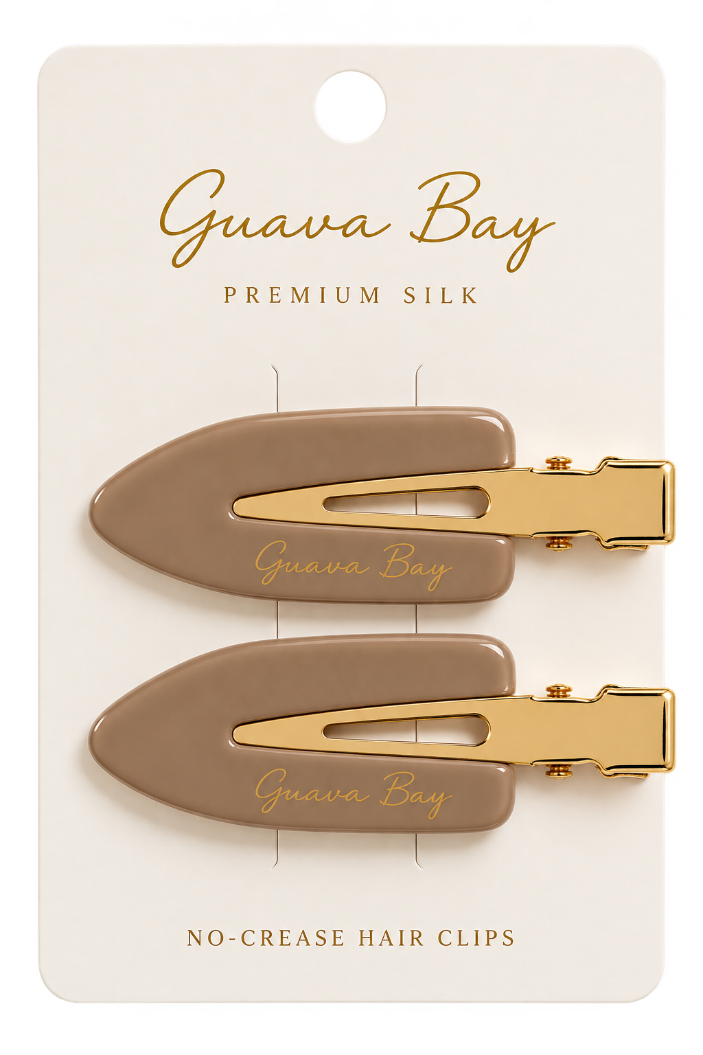 No-Crease Hair Clips - Cocoa