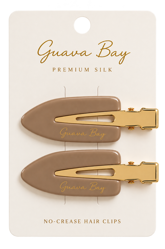 No-Crease Hair Clips - Cocoa