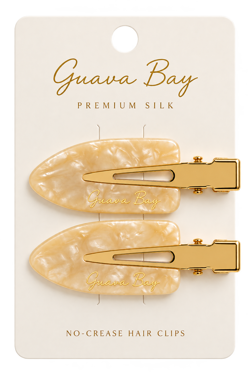 No-Crease Hair Clips - Champagne