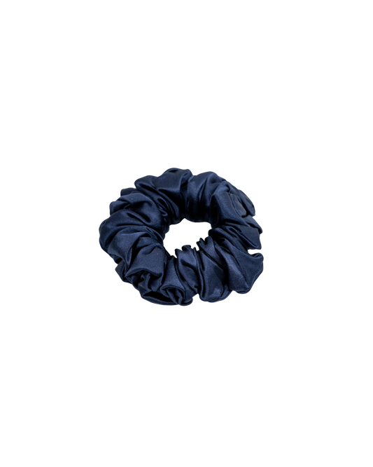 Scrunchy 100% Mulberry Silk - Navy Blue