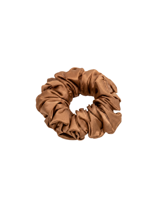 Scrunchy 100% Mulberry Silk - Terra Cotta
