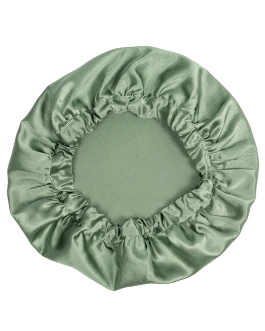 Bonnet 100% Mulberry Silk - Sage Green