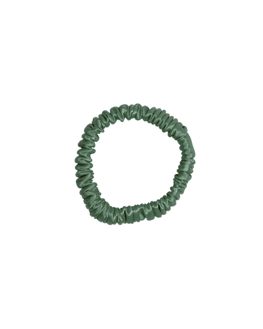 Skinny 100% Mulberry Silk - Pine Green