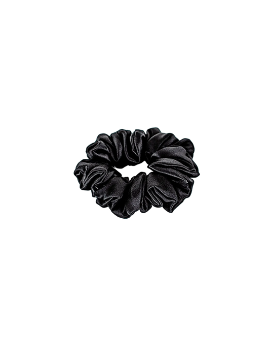 Scrunchy 100% Mulberry Silk - Midnight Black