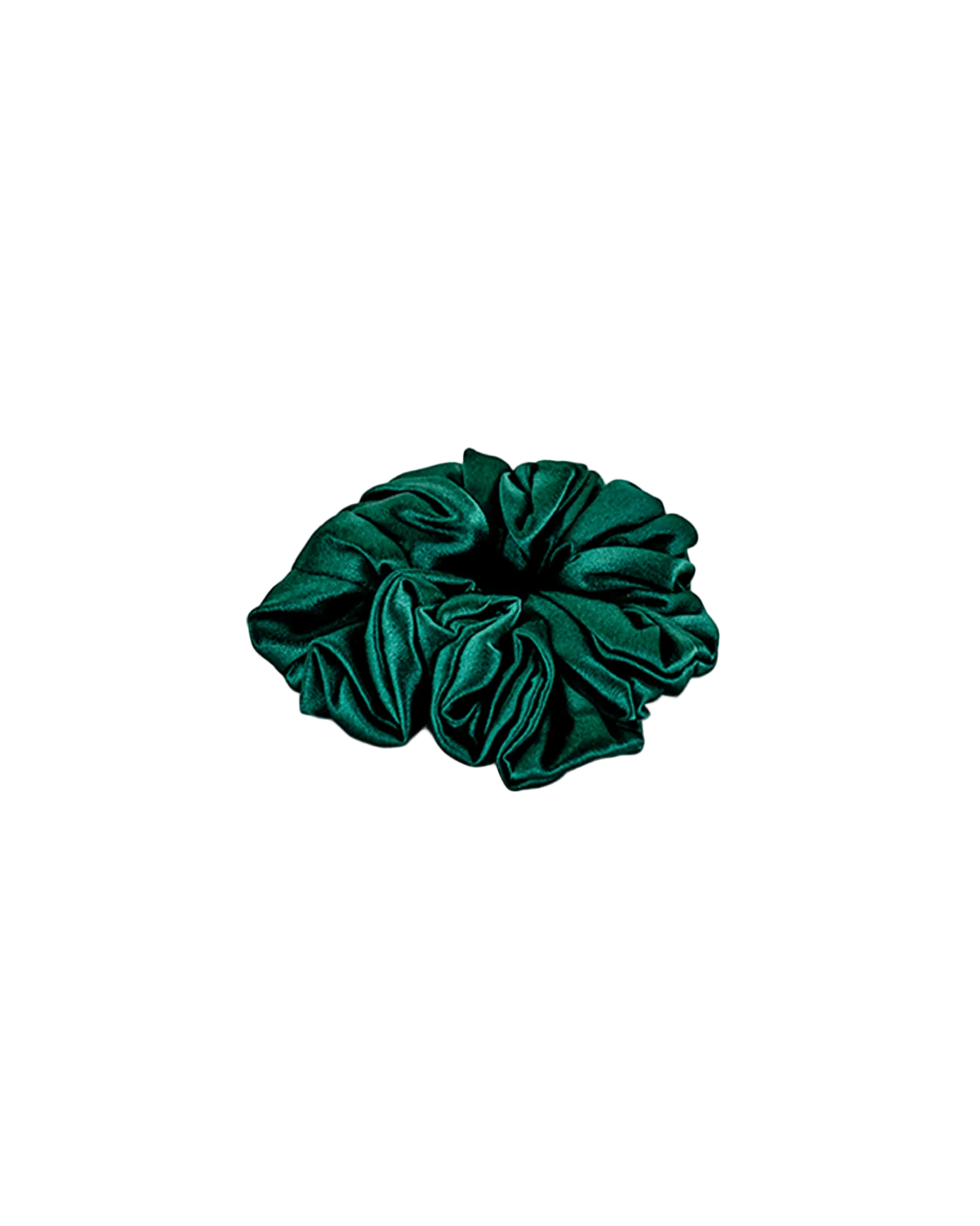 Scrunchy 100% Mulberry Silk - Pine Green
