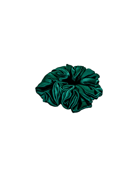 Scrunchy 100% Mulberry Silk - Pine Green